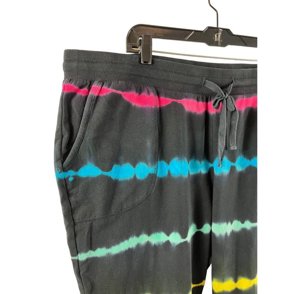 ❌SOLD❌ Torrid Classic Fit Jogger Back Tie Dye Size 3 French Terry Mid-Rise Pant - Picture 6 of 11